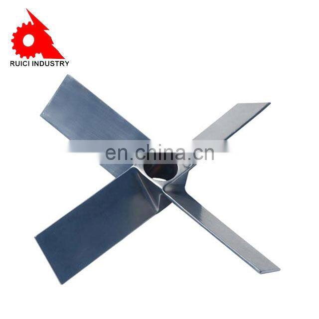 Aluminum outboard engine custom 4 blade propeller
