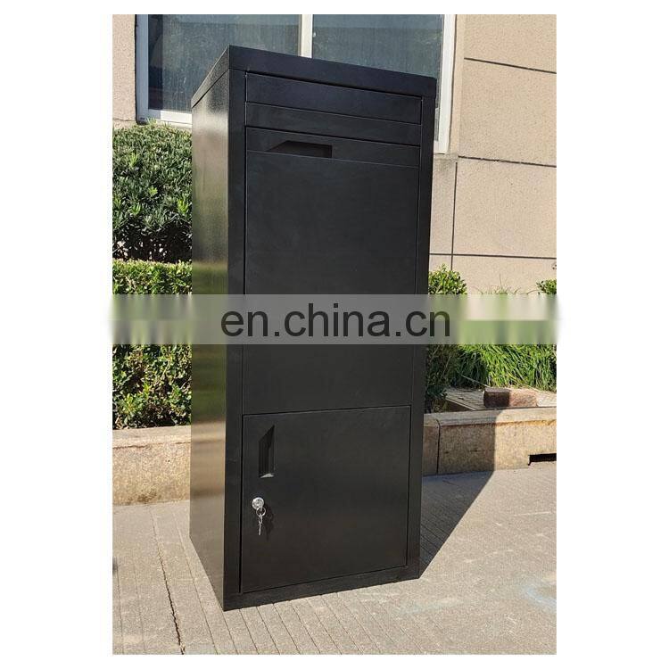 Galvanized Mount Locking Mail And Parcel Drop Box Delivery Box