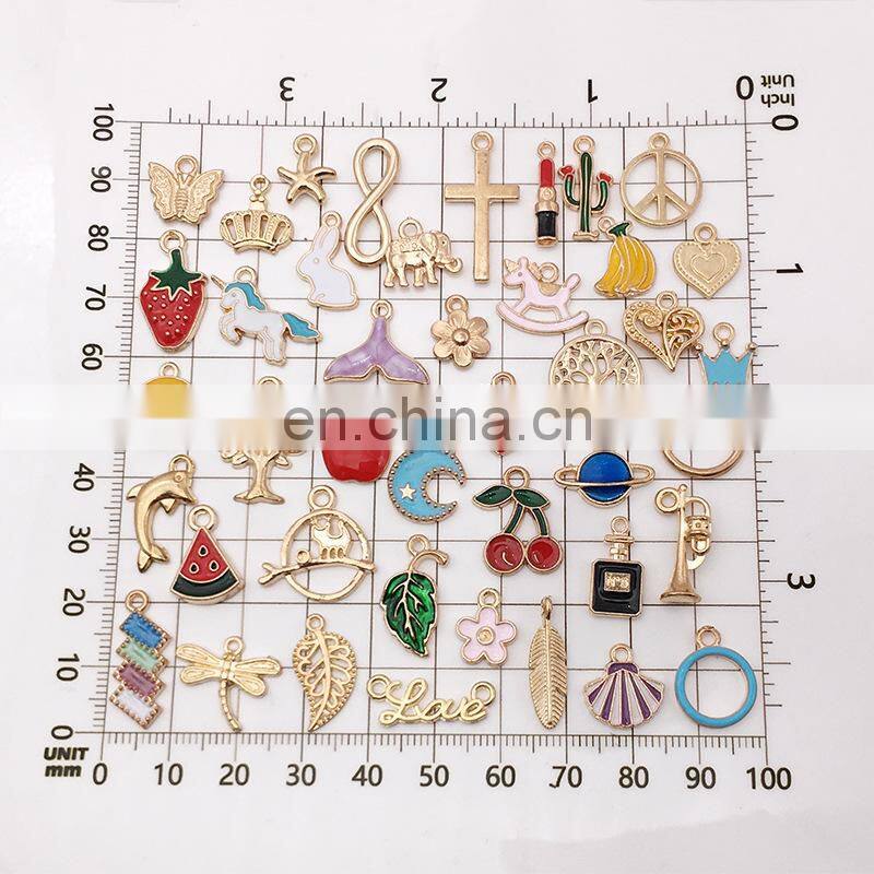 Vintage Mixed 50pcs Metal Charms Handmade DIY Bracelet Pendant Necklace Earrings Jewelry Making Jewelry accessories
