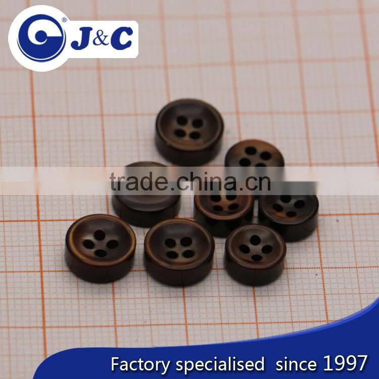4mm thickness pearl shell buttons ,brown MOP shells shirt button