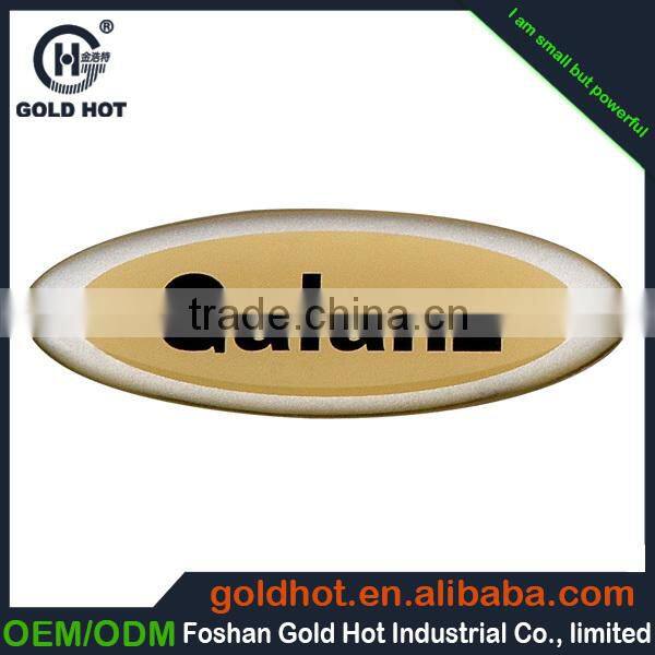 metal hot melt adhesive hang tag in 3d floor sticker metal plaque labels car body stickers hologram sticker