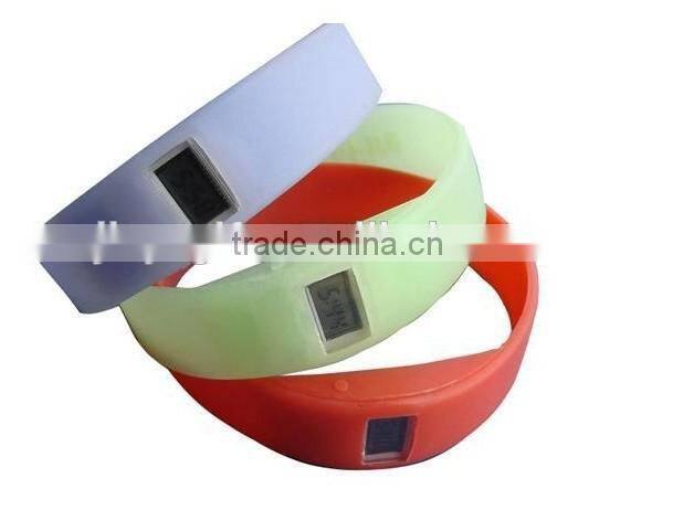 Silicone Digital Watch/Waterproof Silicone Bracelet Watch