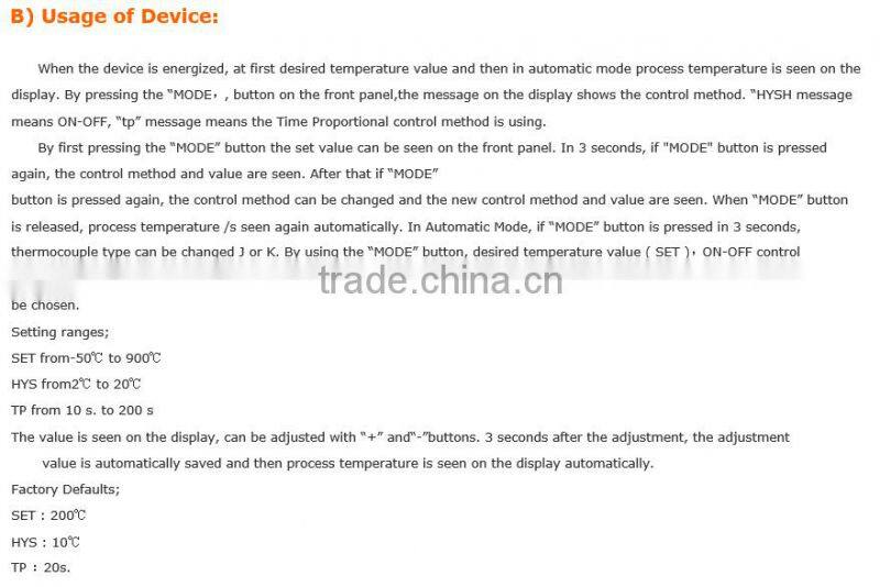 DT 72/DT 96 DIGITAL TEMPERATURE CONTROLLER