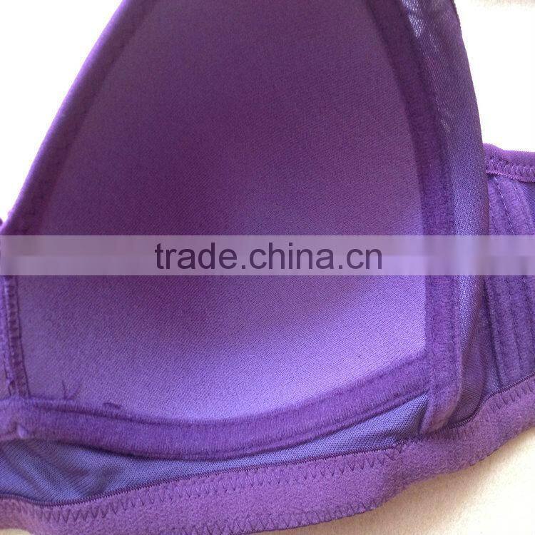 1.07USD 36-42C Cup High Quality Adjustable Fashional Ladies Sexy Bra Without Rim Inside, Push Up Bra For Fat Women (gdwx198)