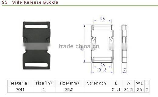 Plastic Parts for school bag parts fabric material