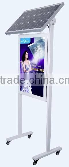 Double Sides Solar LED light box with long life time