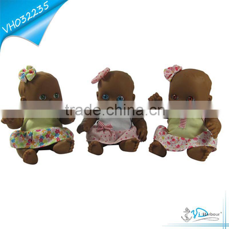 13" Hot Selling Vinyl Black Baby Dolls