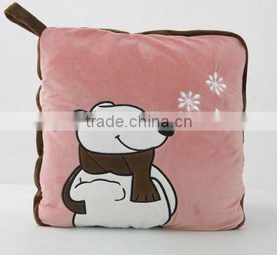 Plush cartoon air quilts/ chicken plush animal quilts