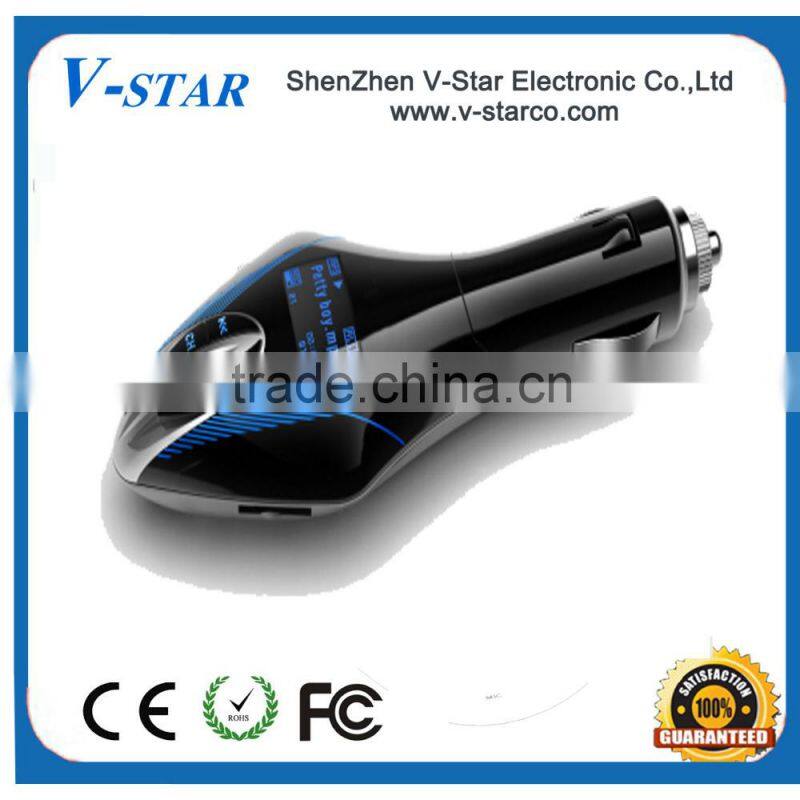 Good Quality Car Mp3 With LCD/LED display Usb Port Ft Card Fm Transmitter