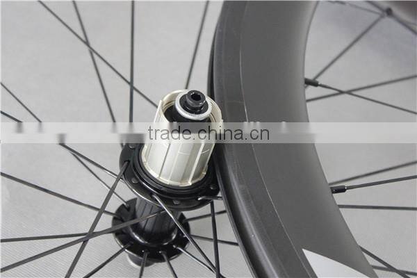 Carbon clincher road bike wheelset UD-matt cabron fiber bike wheelset China W56C