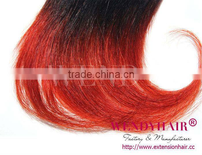 2014 New Arrival Factory Price Best Quality Two Color Ombre Malaysian Hair