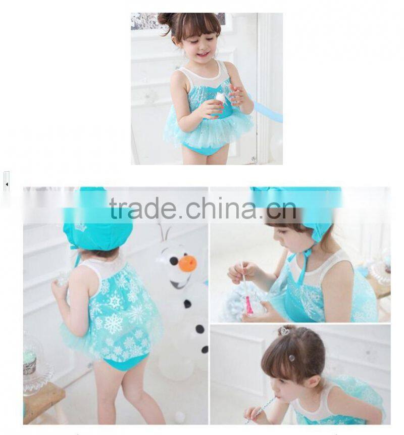 Little Elsa Princess Beautiful 3pcs Swimwear Kids for Girls