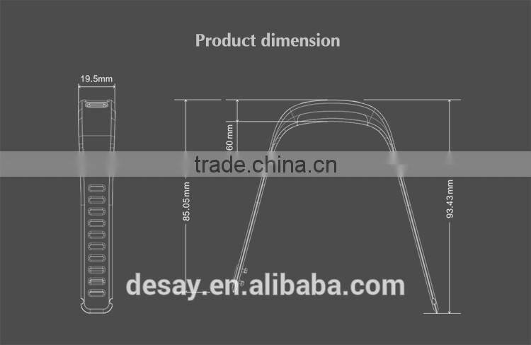 Desay Call/SMS Reminder Photo Music Support Android IOS Bluetooth OLED Smart Bracelet DS-B201