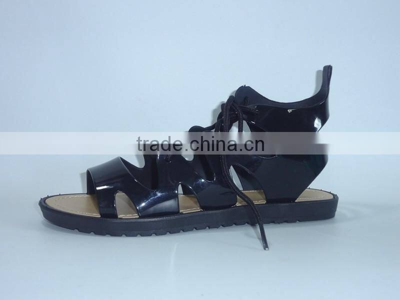 2016 New Design PVC PCU airblowing Lady and child Trendy Sandals