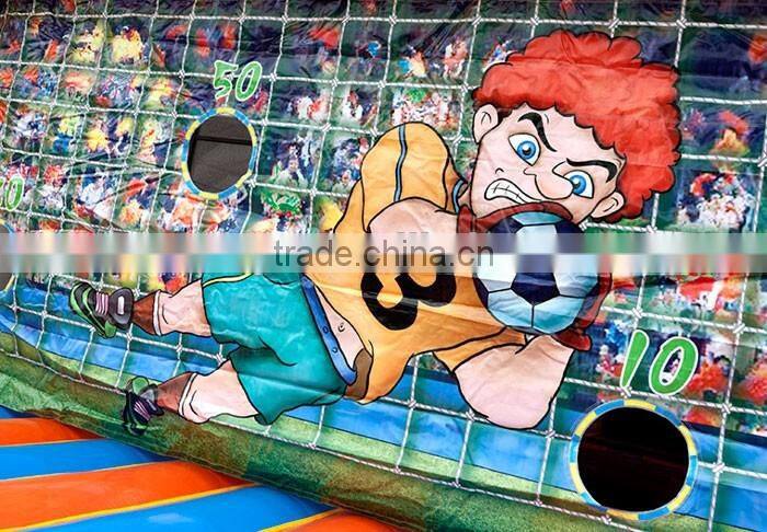Customize football target toss game inflatable soccer goal post for sale