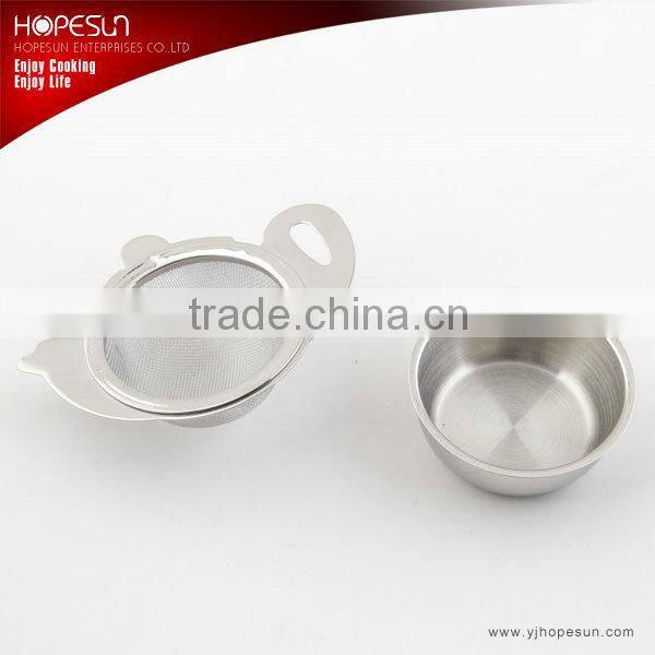 High quality S/S18/8 saucer mesh tea infuser