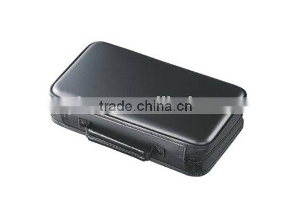 Factory Hot Sell Fashion Leather cd dvd storage case with handle
