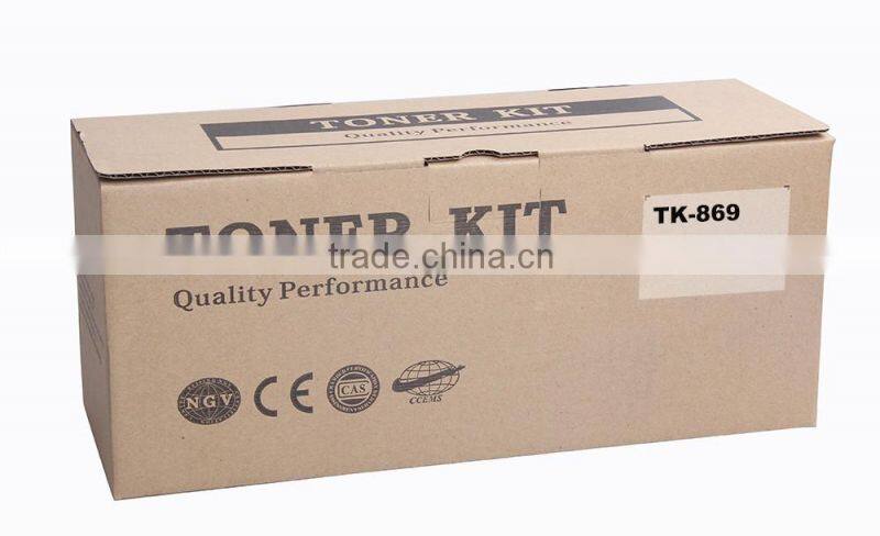 Copier toner manufactuer supply TK-869Y/M/C colours/color toner cartridges for copier Taskalfa 250ci/300ci