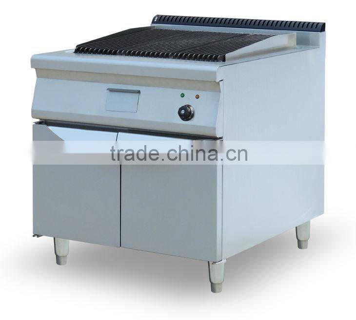 Luxury electric lava rock BBQ grill- commercial kitchen equipment