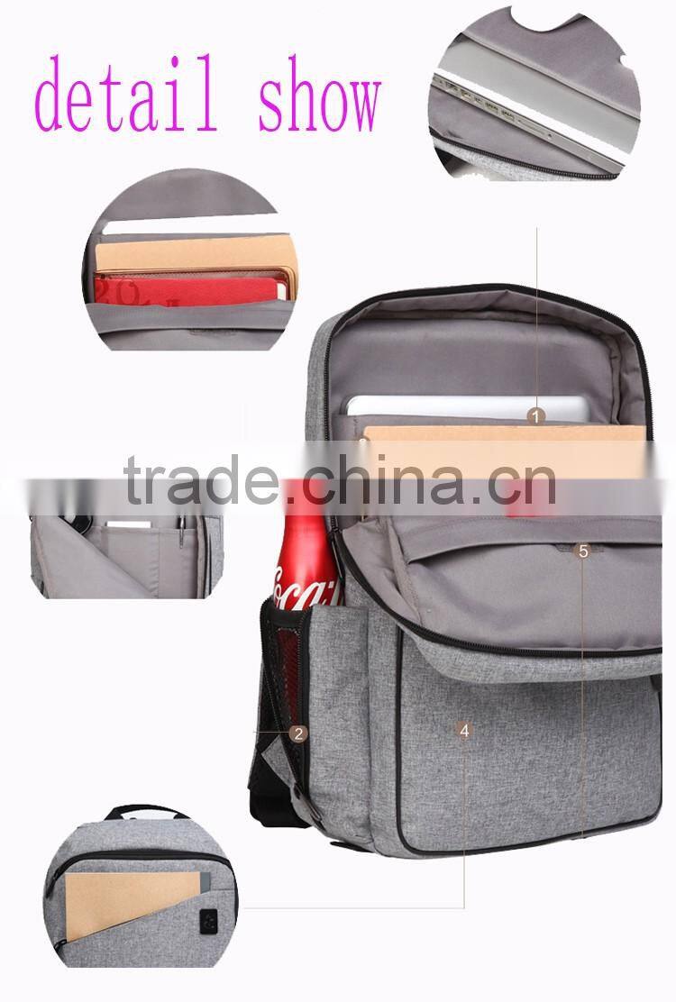 Export 15'' laptop backpack/custom logo laptop backpack/wholesale unisex backpack with laptop bag