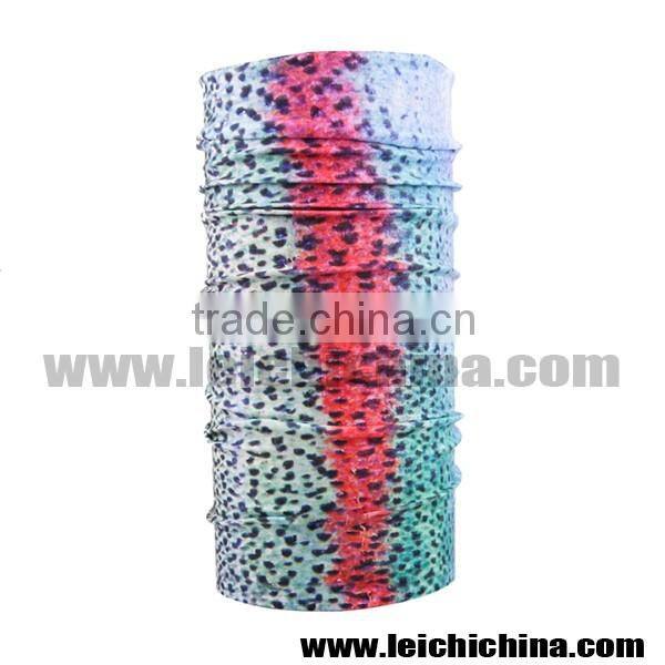 Rainbow trout skin custom bandana scarf