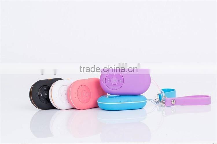 Outdoor Sport TF card FM Selfie Shutter Bluetooth Speaker with Lanyard