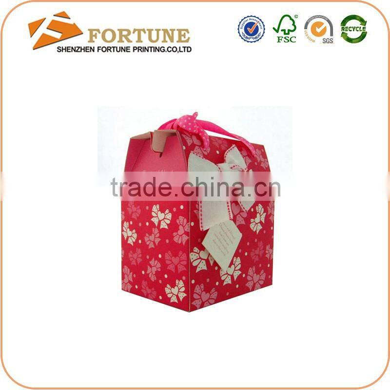 Custom printed flat pack cardboard paper folding candy box