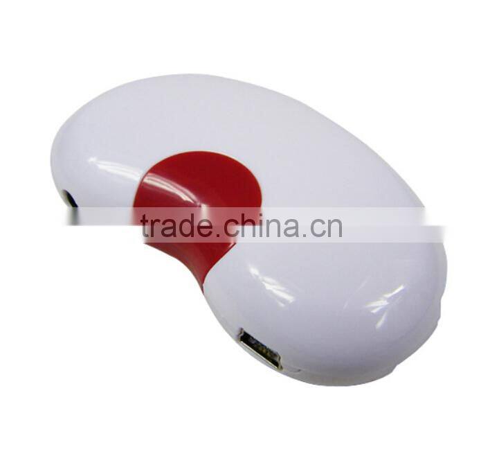 Factory wholesales for promotion bean shape best gift usb2.0 4 por hub
