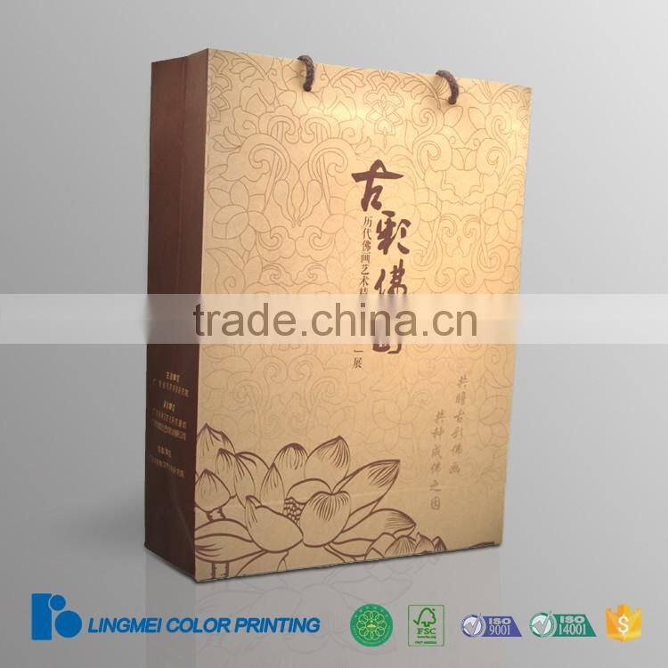 Custom made printed low cost paper bag with logo print