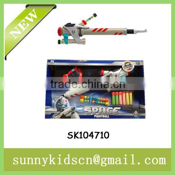 colorful soft bullet gun paintball gun with glasses