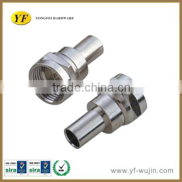 Aluminium Alloy Parts Brass Frequency Connector Communication Equipment Parts