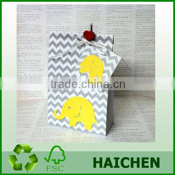 Cheap Yellow Elephant customized paper gift bag