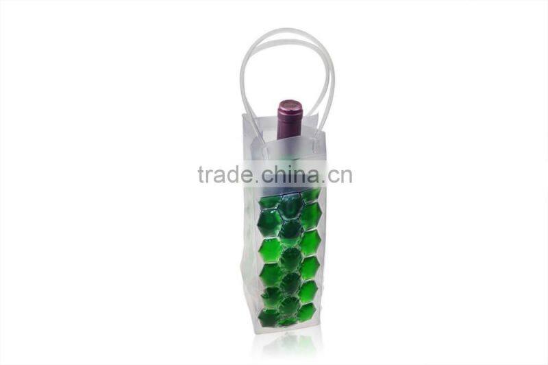 Flexible liquid pvc ice bag for wine