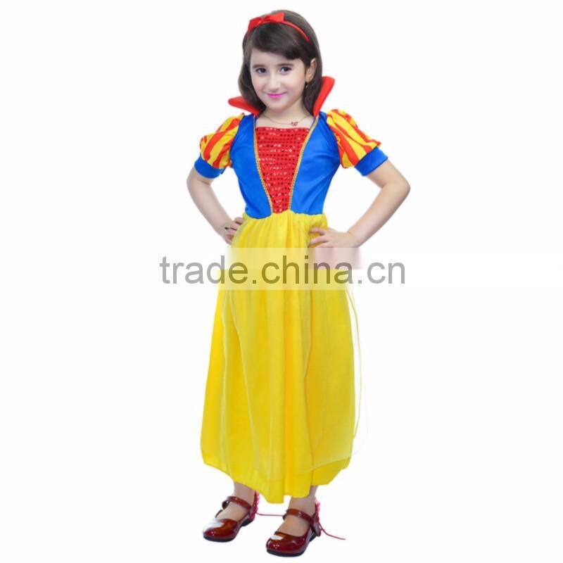 Halloween Carnival Deluxe Snow White kids Costume Snow White costume girl Dress
