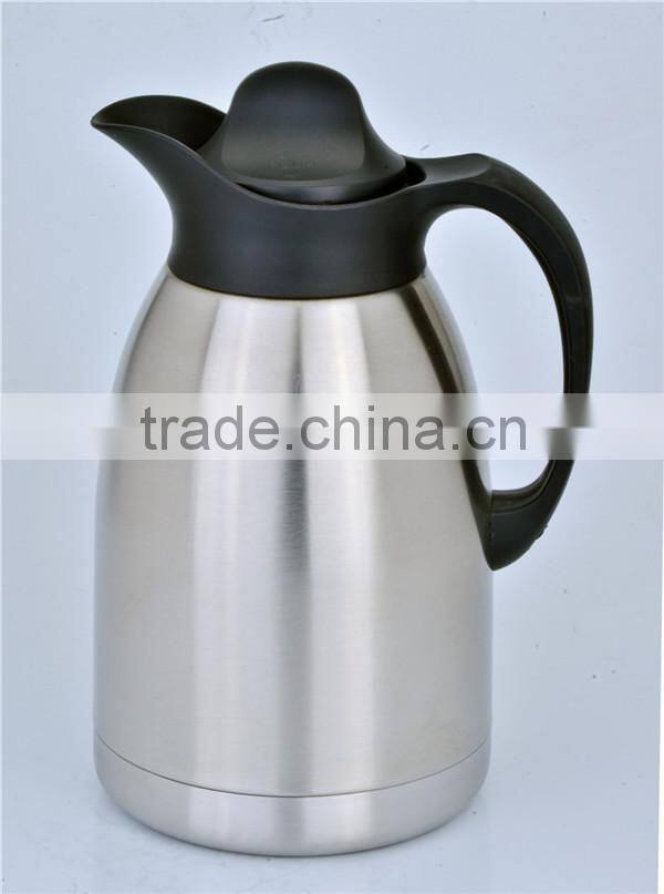Double walled insulated stainless steel coffee pot for kitchenware
