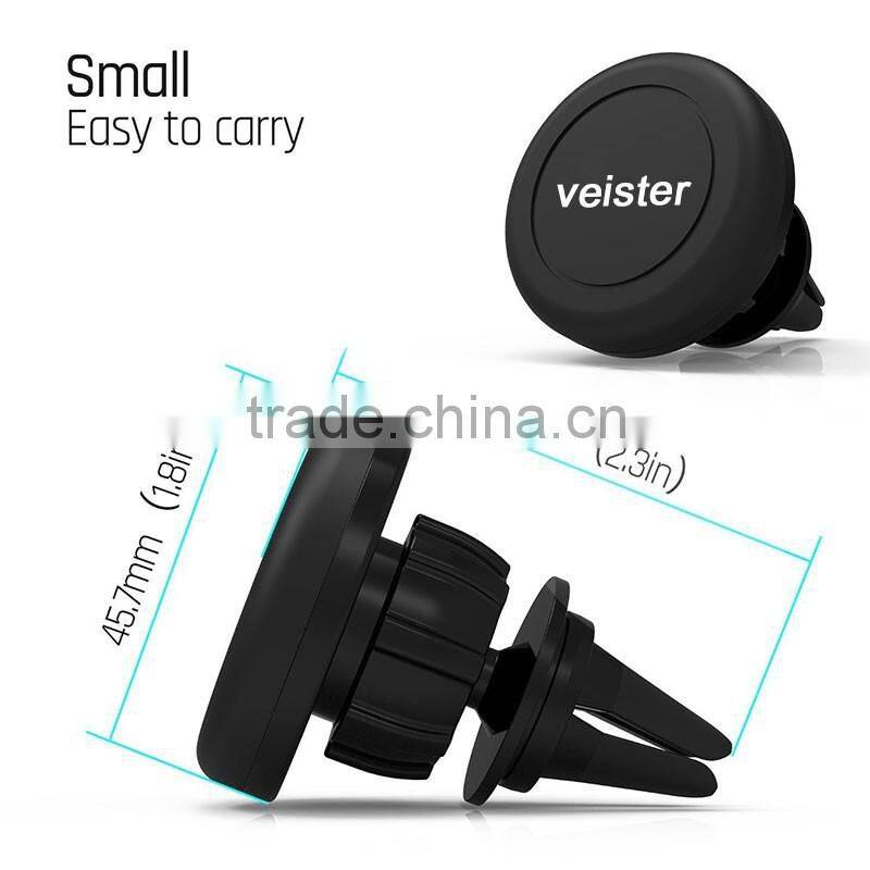Veister Car Mini Air Vent Outlet Mount Magnetic Phone Mobile Phone Holder Universal Magnet Holder for Sony for iPhone 6S Plus