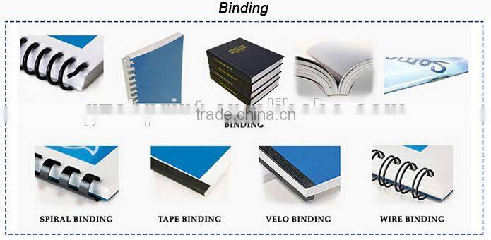 Unique products spiral binding hardcover book printing