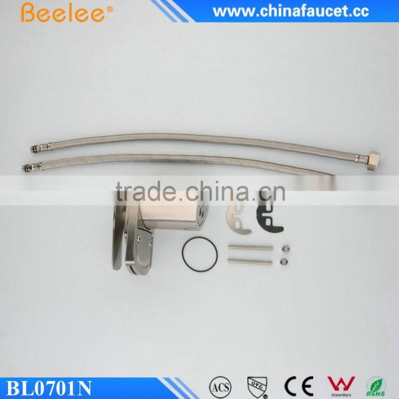 Waterfall Bathroom Basin Faucet with Single Handle Brushed Nickel Tap