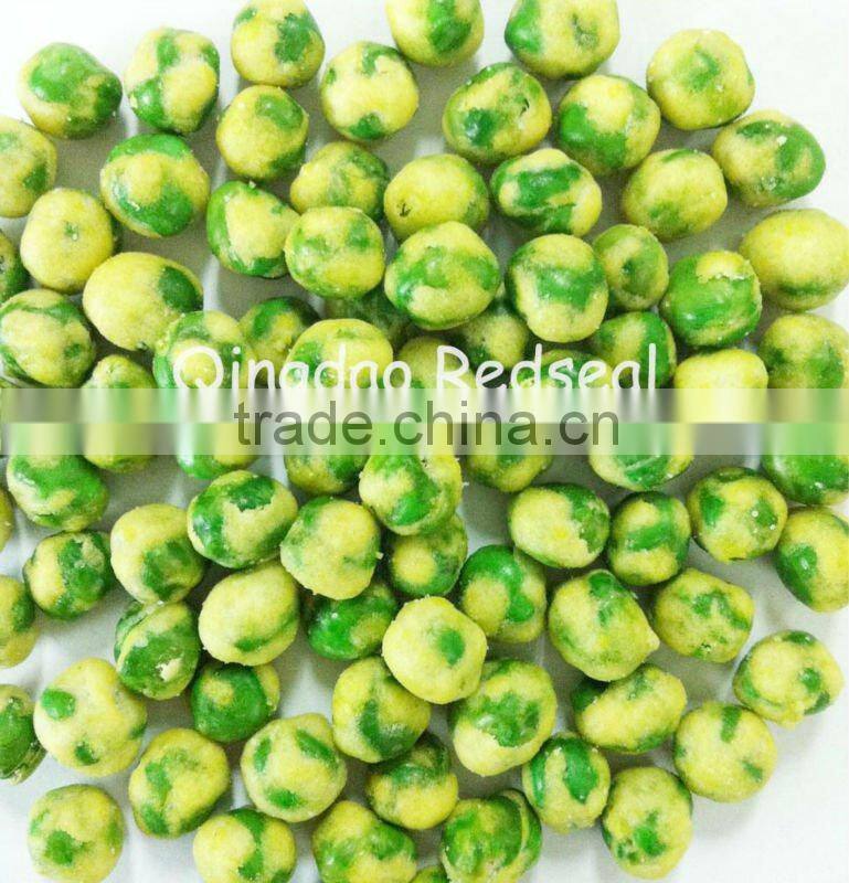 2016 popular top grade wasabi coated green peas