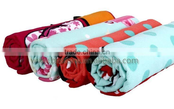 Custom Microfiber beach/bath/gym/travel Towel