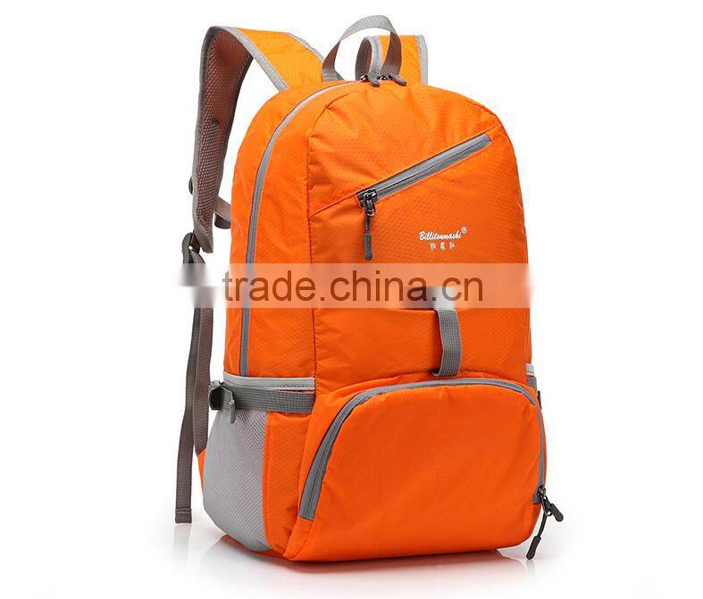 Outside folding travel backpack travel