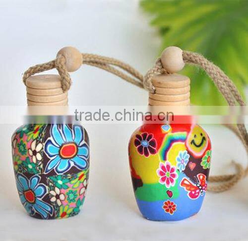 Hanging car perfume bottle