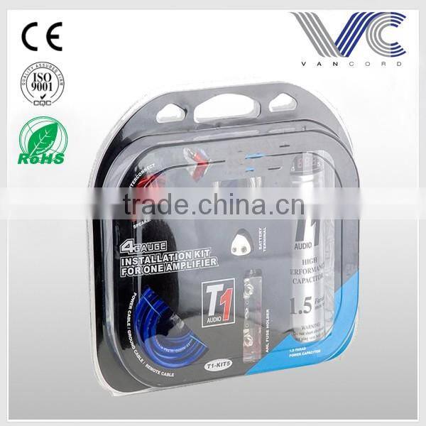 0awg transparent pvc insulation car wiring kit