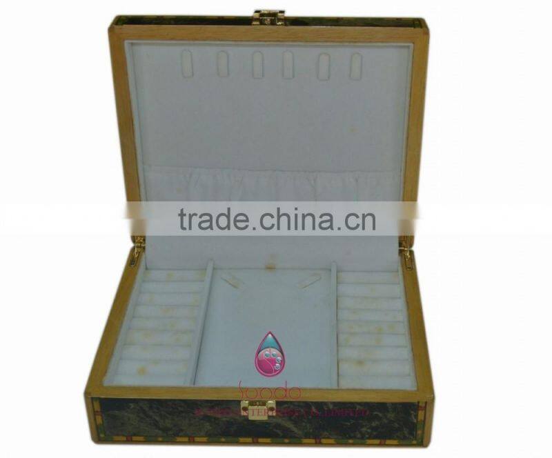 small jewelry box with pocket and cushion