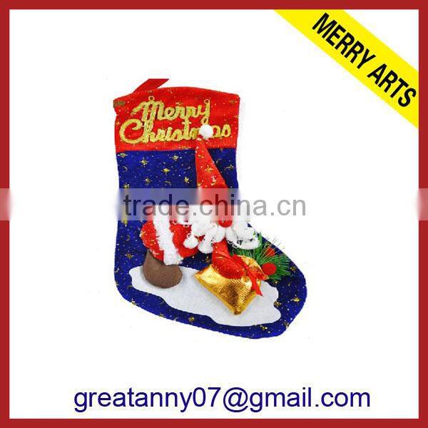 wall sticker santa stocking for christmas christmas decoration stocking wholesale