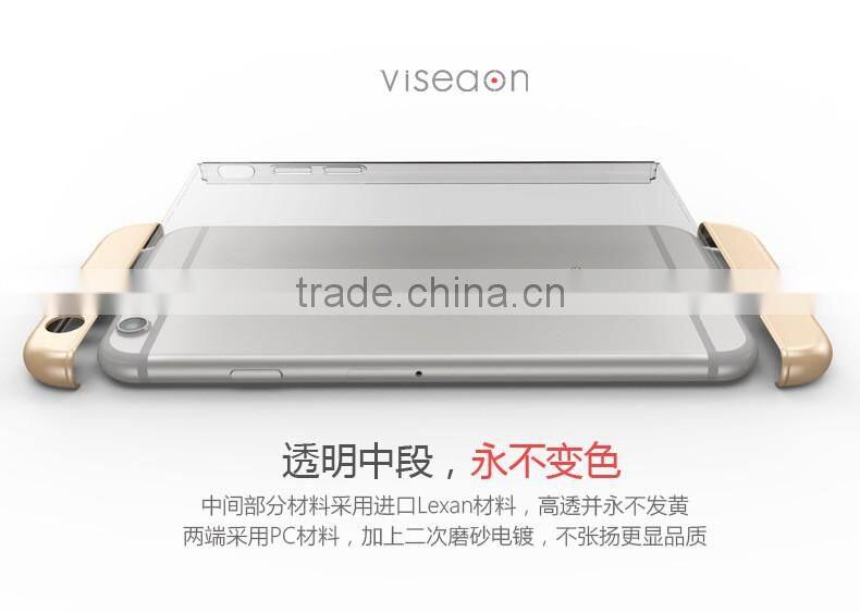 3 in 1 transparent mobile phone cover for iphone 6