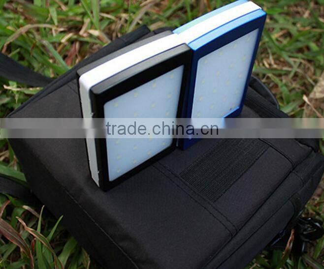 6000mah LED camping light small solar panel with light solar power bank for oppo find 7