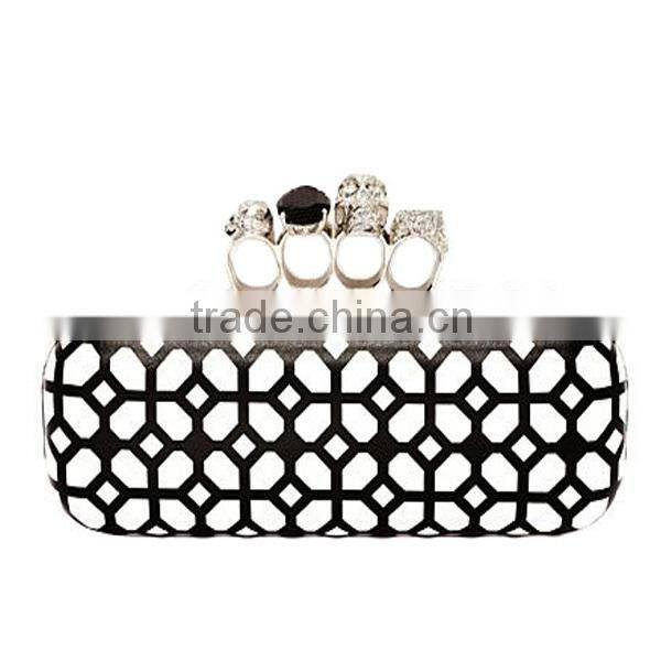 Cuboid evening lady party bags PU clutch bag EV1100