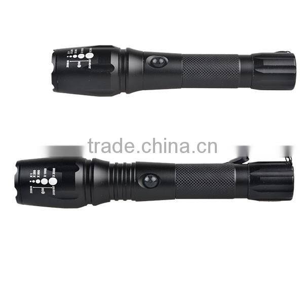 TP-1877 XML T6 / U2 LED Powerful Light / Zoomable Power Flashlight With Nylon Bag