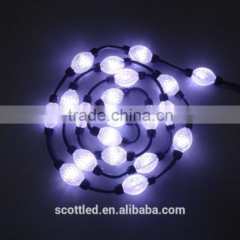 50mm crystal shell body 360 angle led ball light color changing led ball light